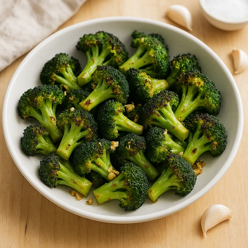 Air Fryer Broccoli with Garlic