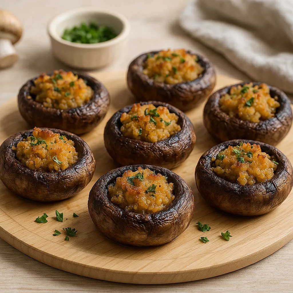 Air Fryer Mushroom Caps
