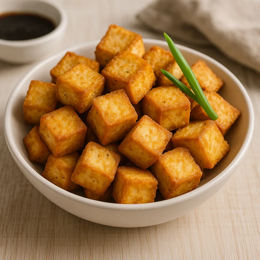 Air Fryer Crispy Tofu Cubes