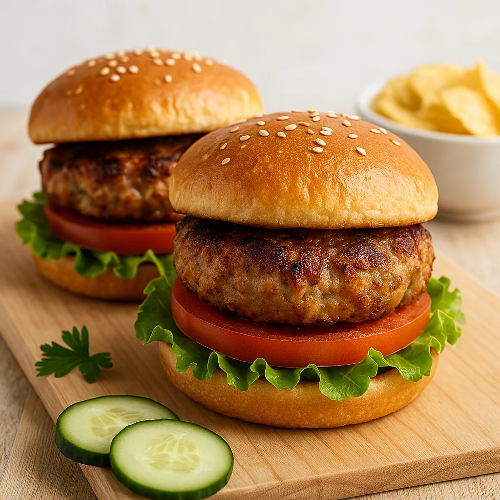 Air Fryer Turkey Burgers