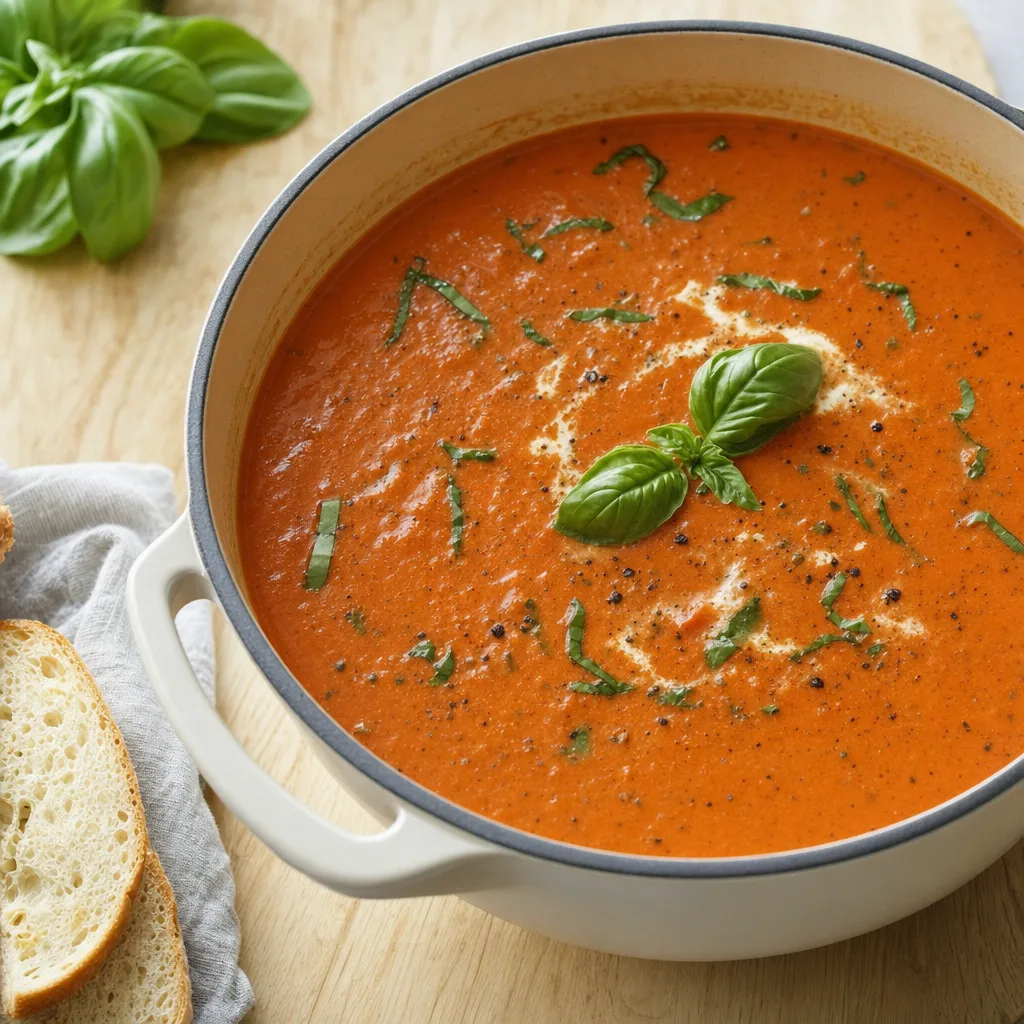 One-Pot Tomato Basil Soup