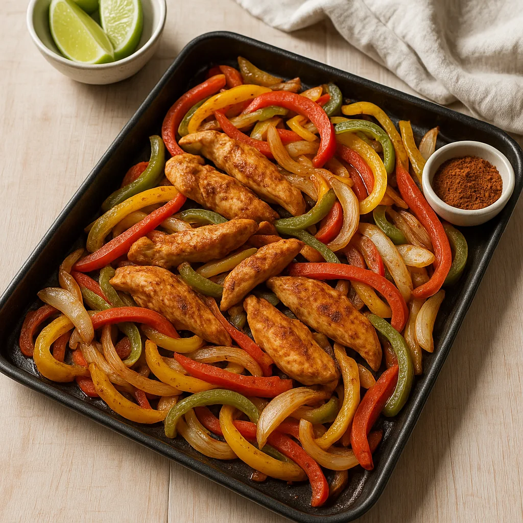 Sheet Pan Chicken Fajitas