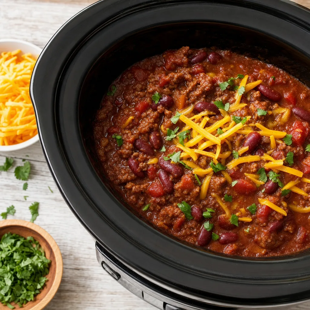 Slow Cooker Beef Chili